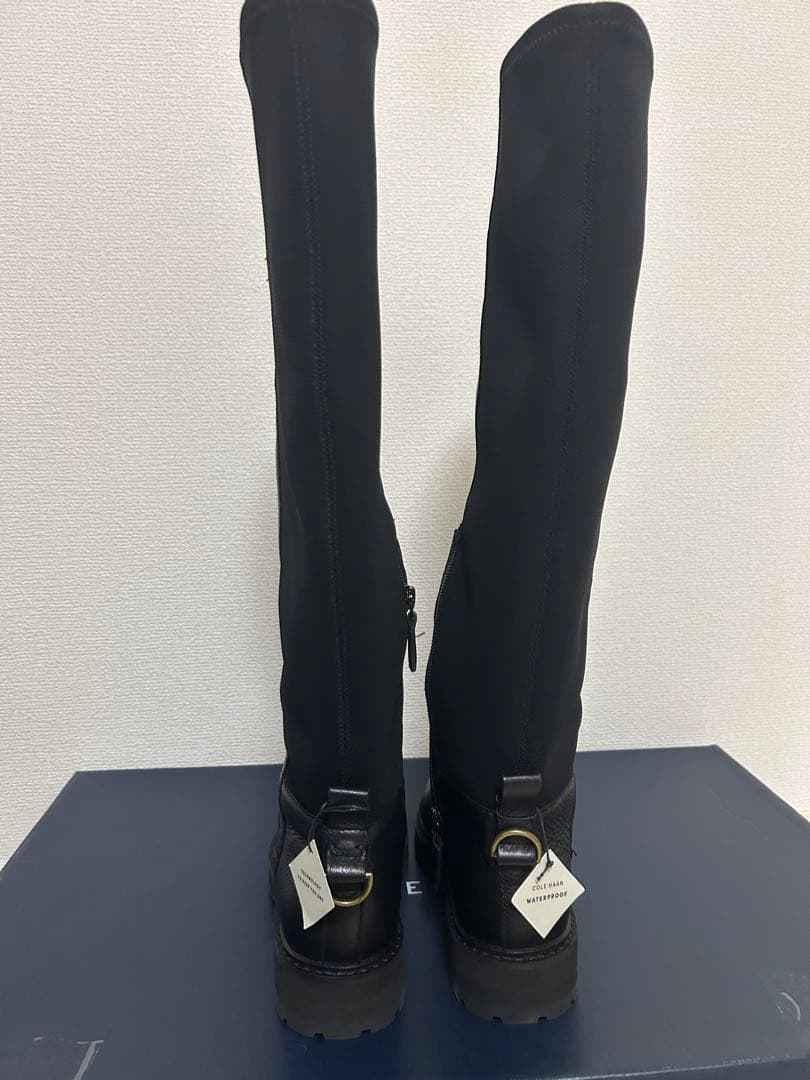 [30-ff]COLE HAAN ブラックロングブーツ