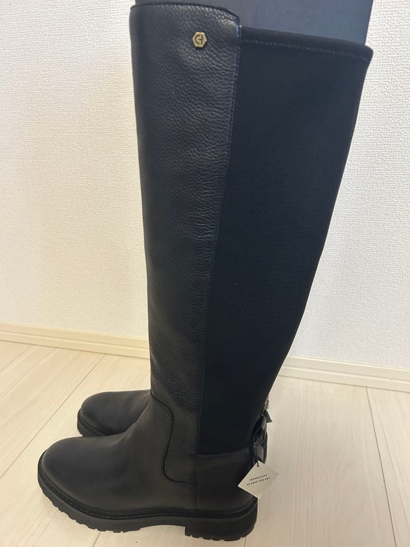 [30-ff]COLE HAAN ブラックロングブーツ