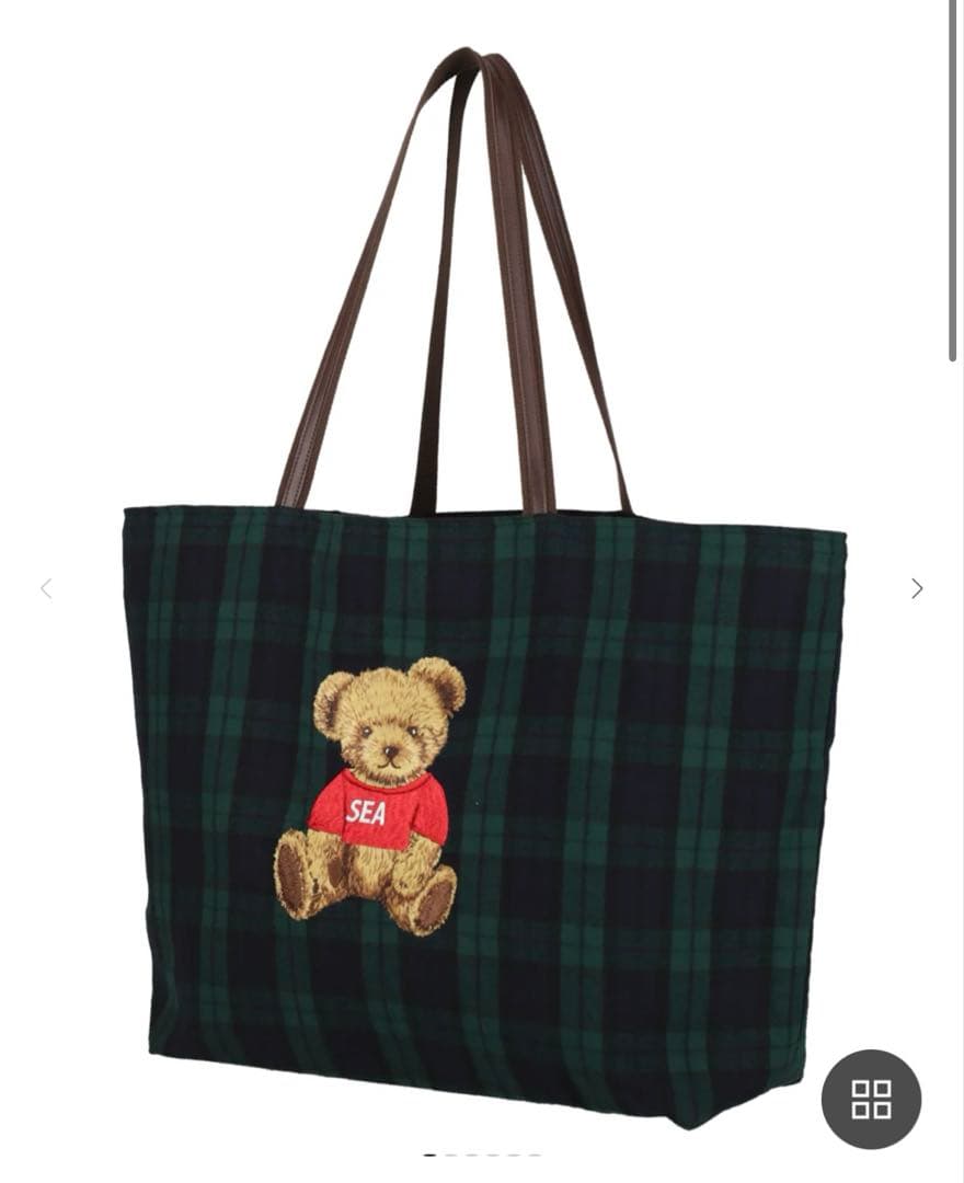 windandsea トートバッグ クリスマス グリーン ブラック 緑 黒