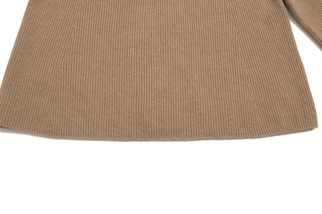 Theory 23AW ホールガーメント ハイネック ニット　茶