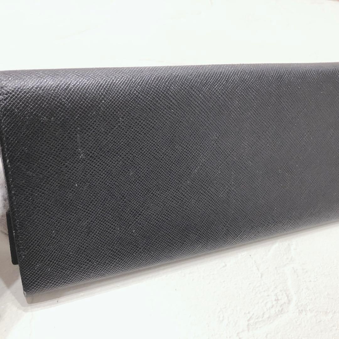 ☆美品☆ BURBERRY バーバリー 長財布 ブラック レザー シンプル ロゴ