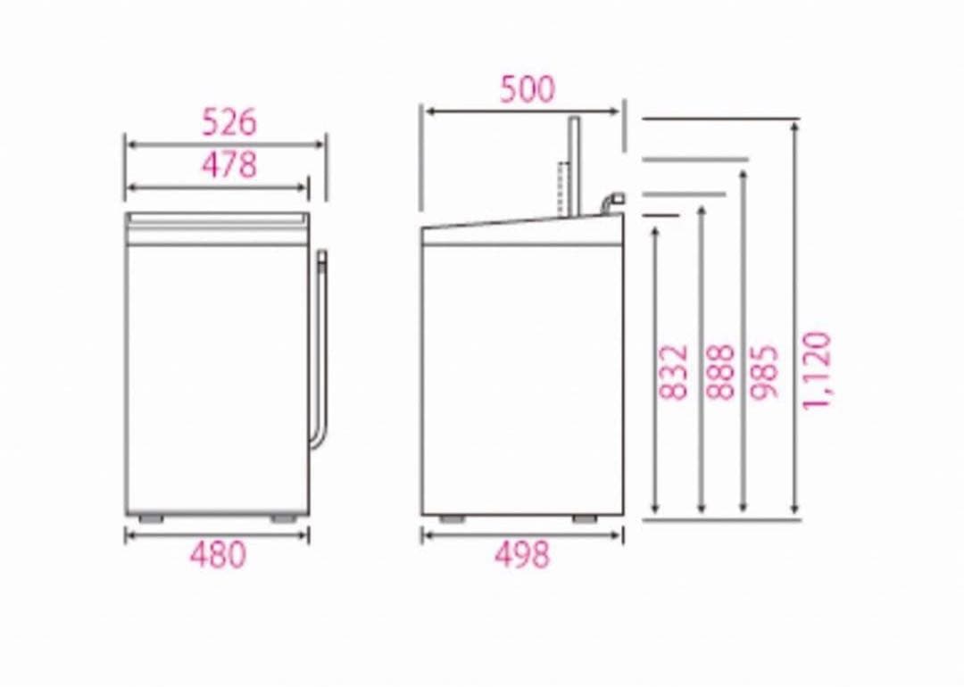【送料無料】ハイアール5.5kg 洗濯機JW-C55D-K 2019年製