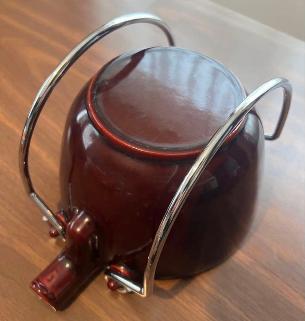 STAUB（ストウブ） ティーポット 丸型 急須　ワインレッド　やかん