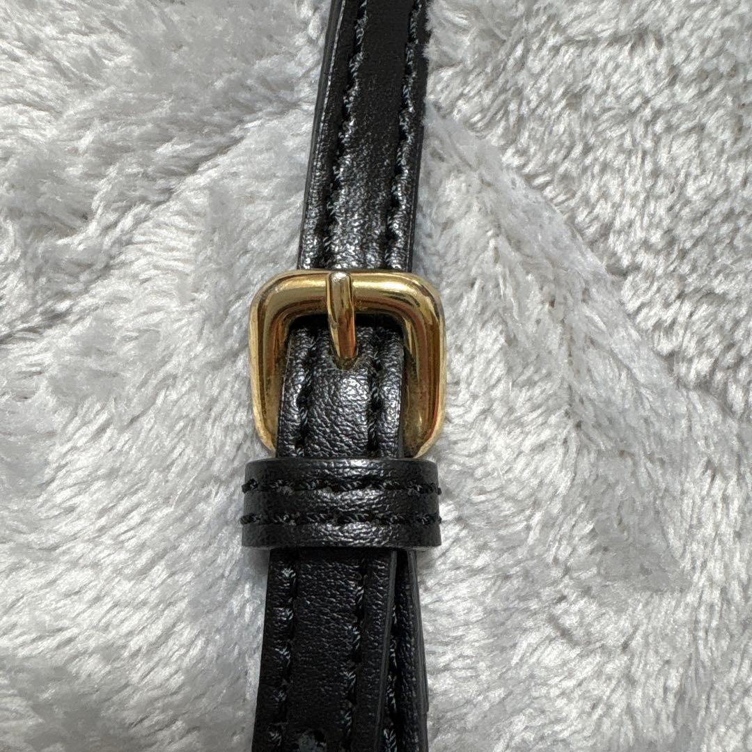 クリスチャンヴィラ　2way スクエアバッグ　ミニボストンバッグ　ブラック