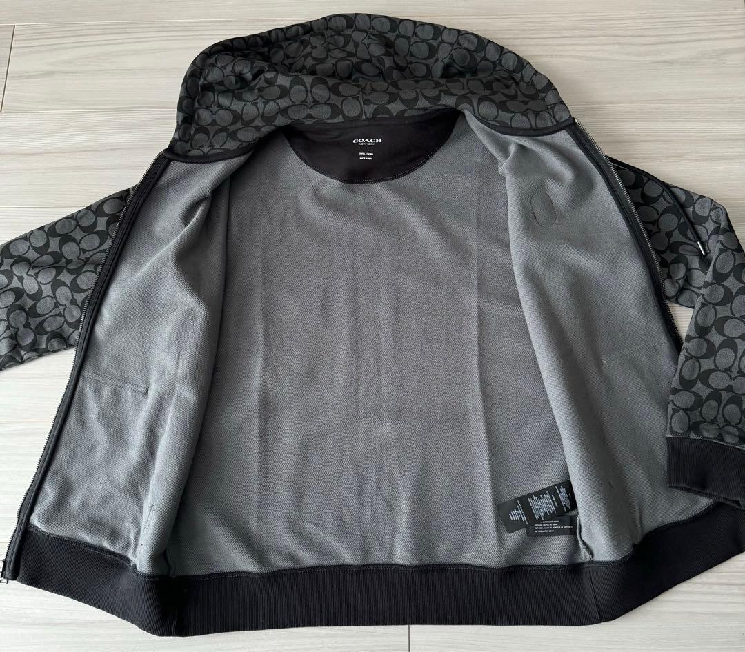 上下　セットアップ　COACH シグネチャー　パーカ　パンツ　Sサイズ