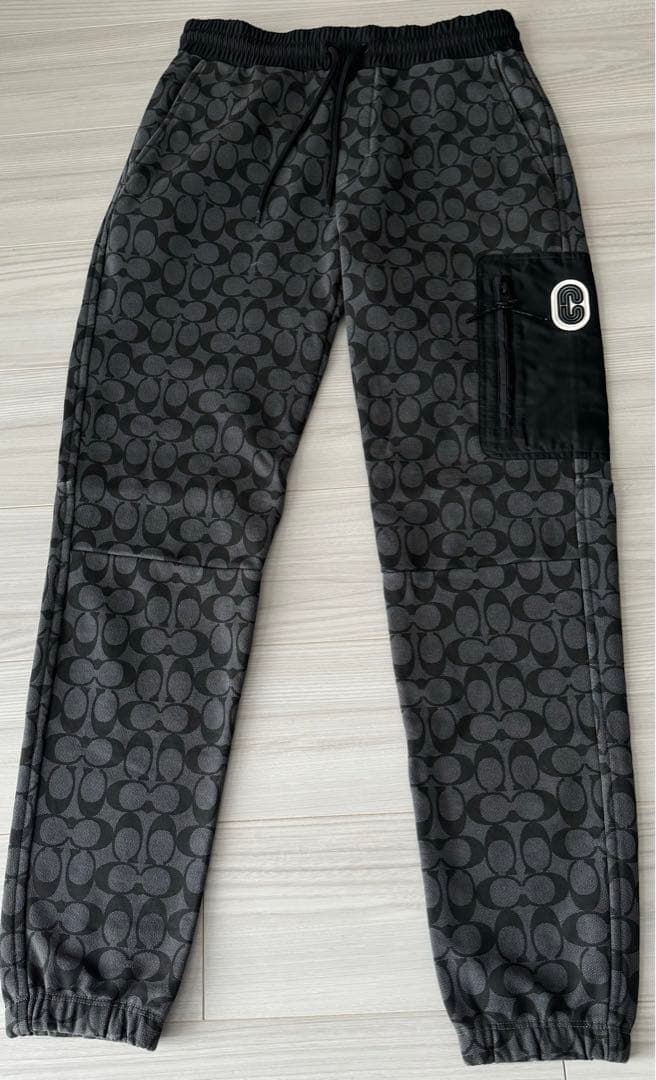 上下　セットアップ　COACH シグネチャー　パーカ　パンツ　Sサイズ