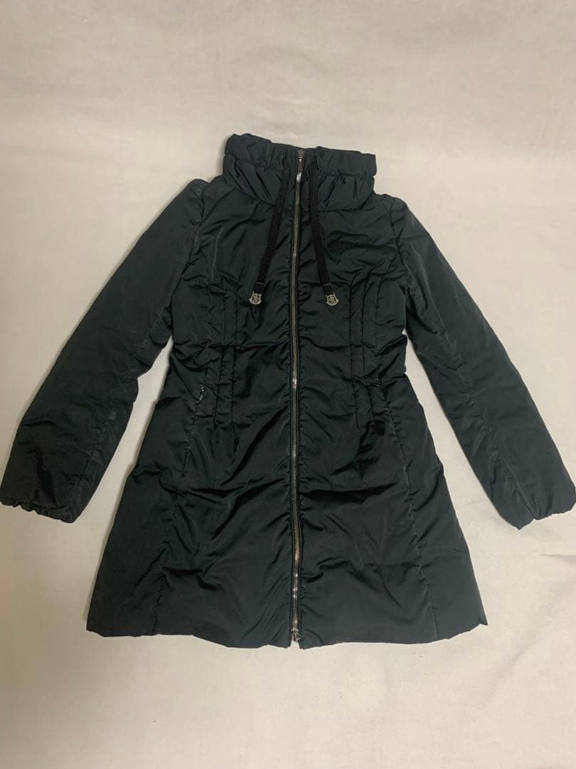 モンクレール　Aライン　ダウンコート　難あり　ブラック