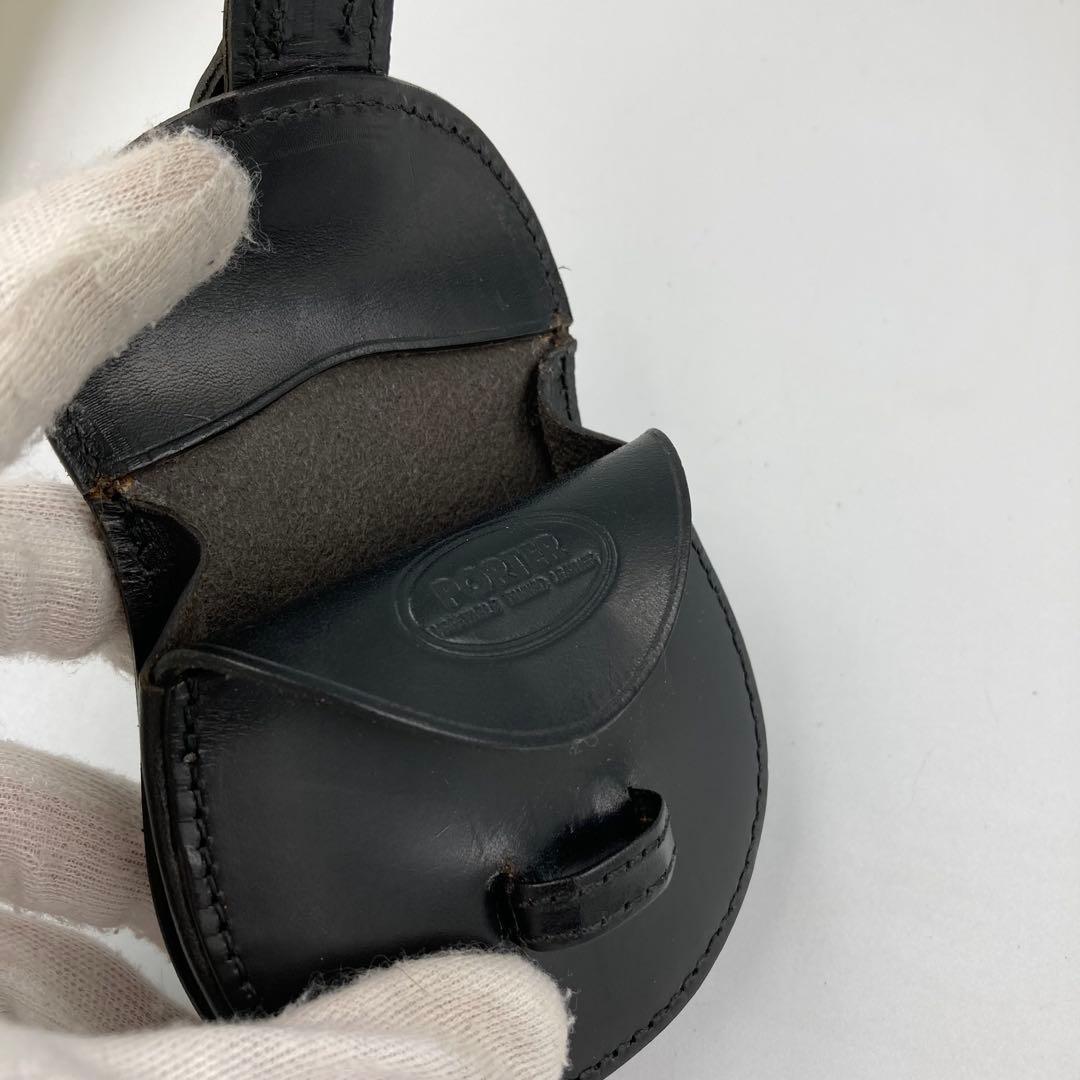 極美品】ポーター ケース 小銭入れ ネイチャー ブラック レザー