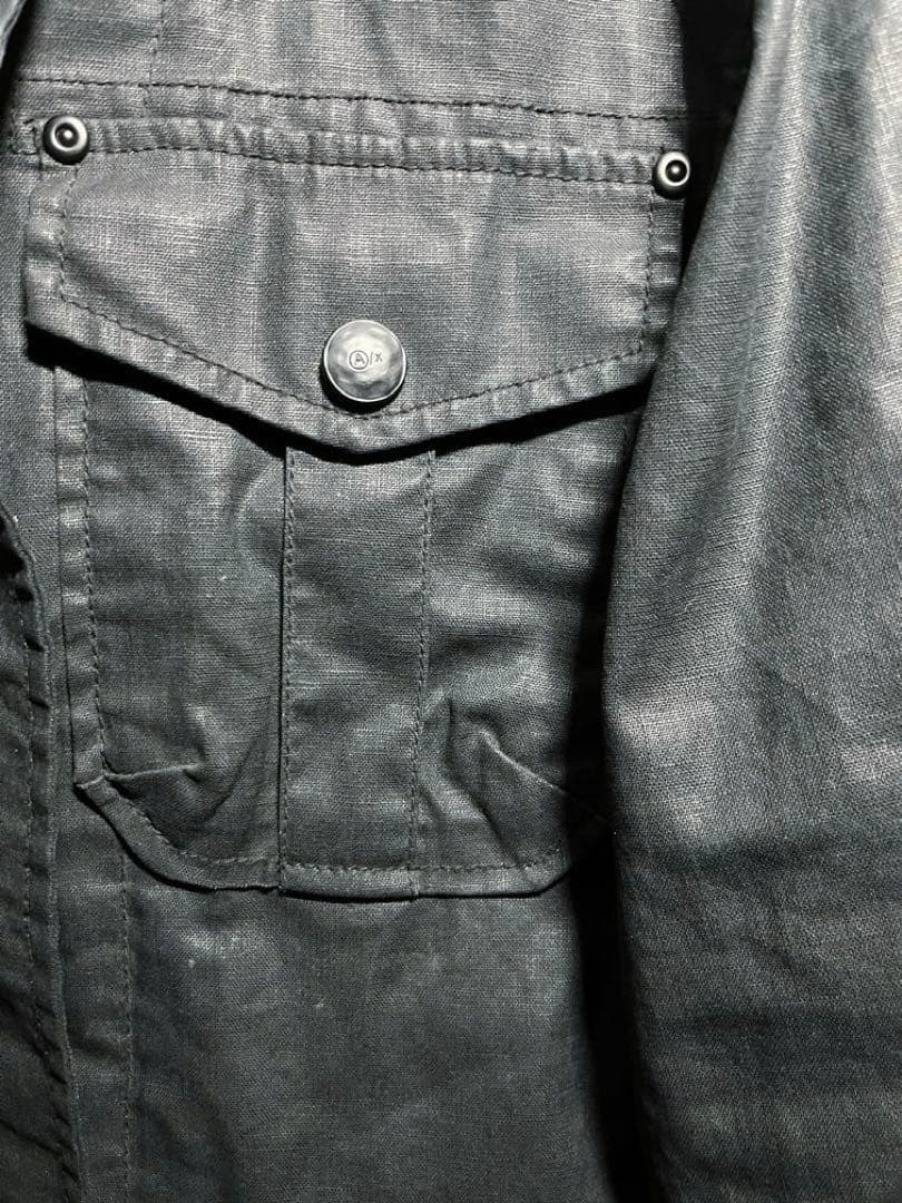 e*t様 ARMANI archive コーティングジャケット　ダブルジップsu