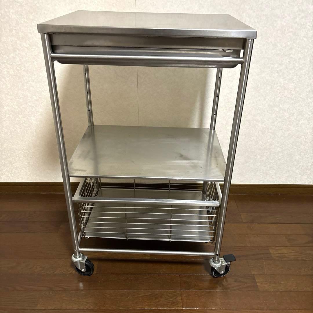【希少品】IKEA イケア GRUNDTAL グルンダール ステンレスワゴン
