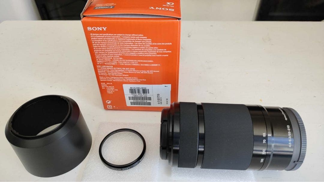 【新品未使用】Sony 55-210mmF4.5-6.3ズームレンズ ブラック