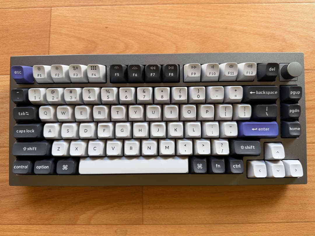 Keychron Q1 Pro メカニカル茶軸 ノブ US ホットスワップ 美品