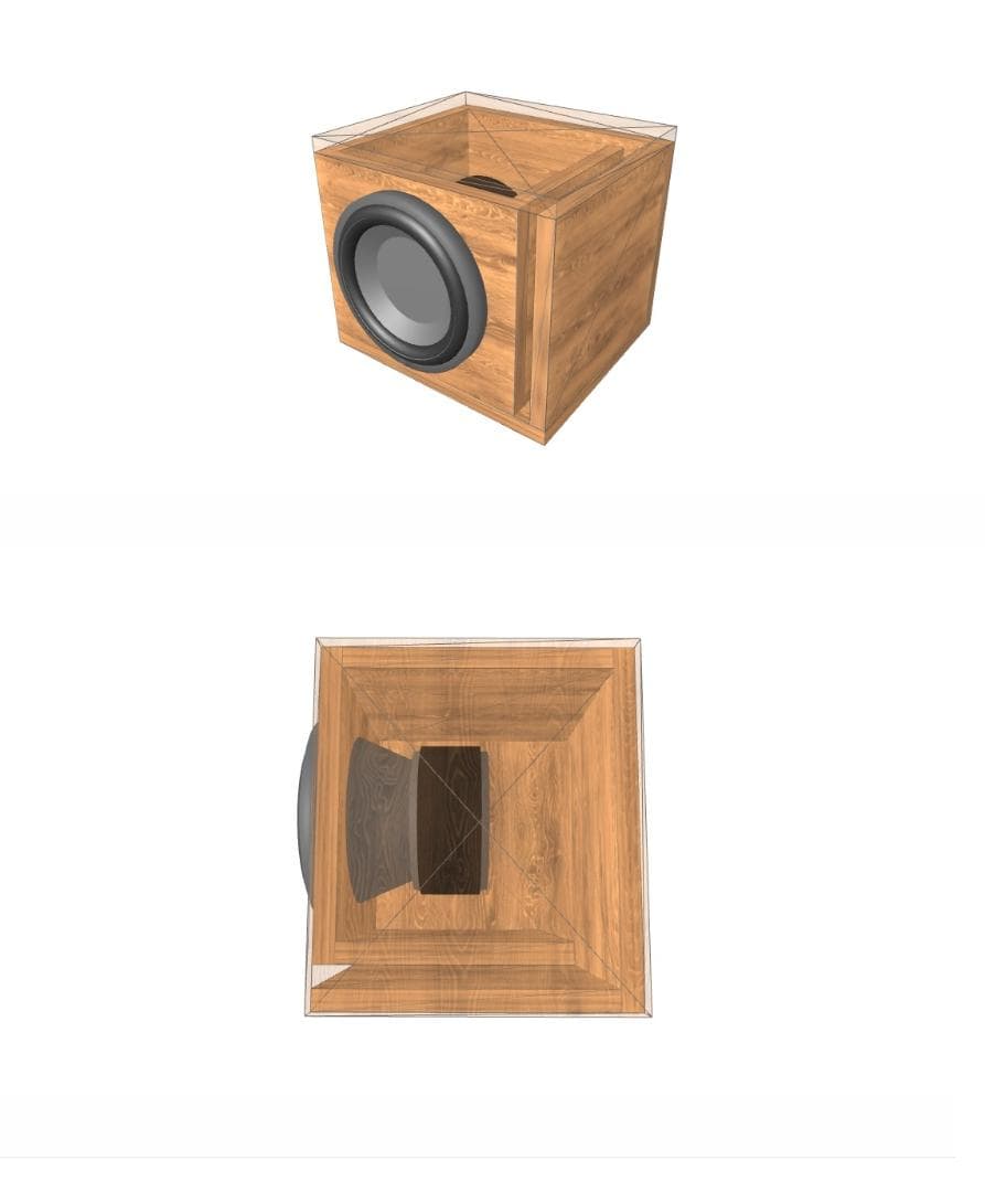 【完全オーダー】アカシア材 スピーカーボックス製作 左右ペア ホームオーディオ