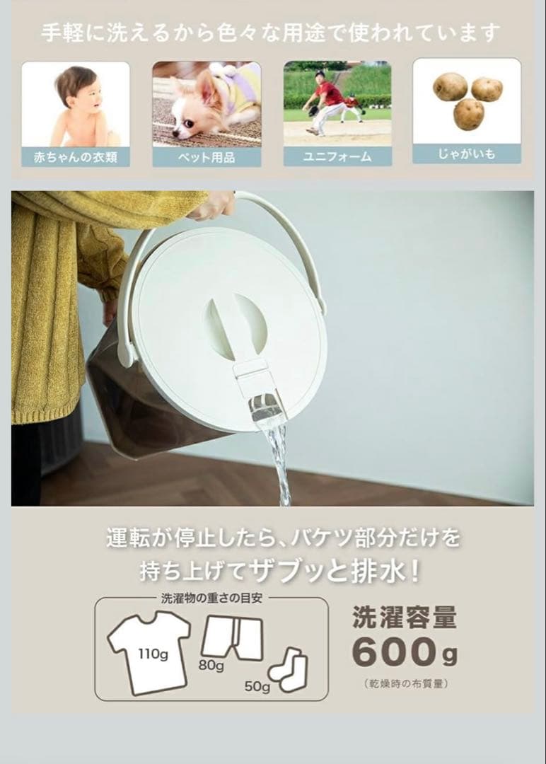 ウォッシュボーイ×INNCLIVE TOM-12fiw クリアホワイト