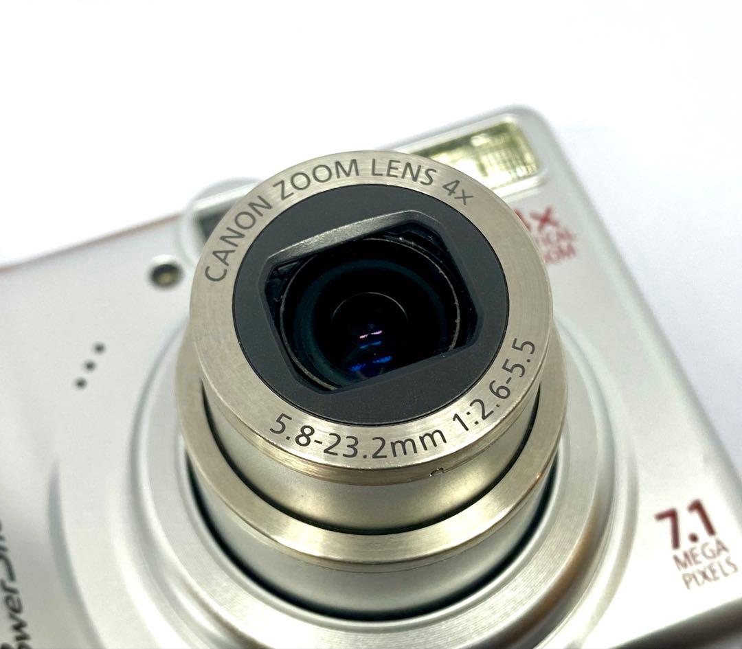 【美品】キャノン パワーショット A550 デジタル コンデジ 単三電池駆動