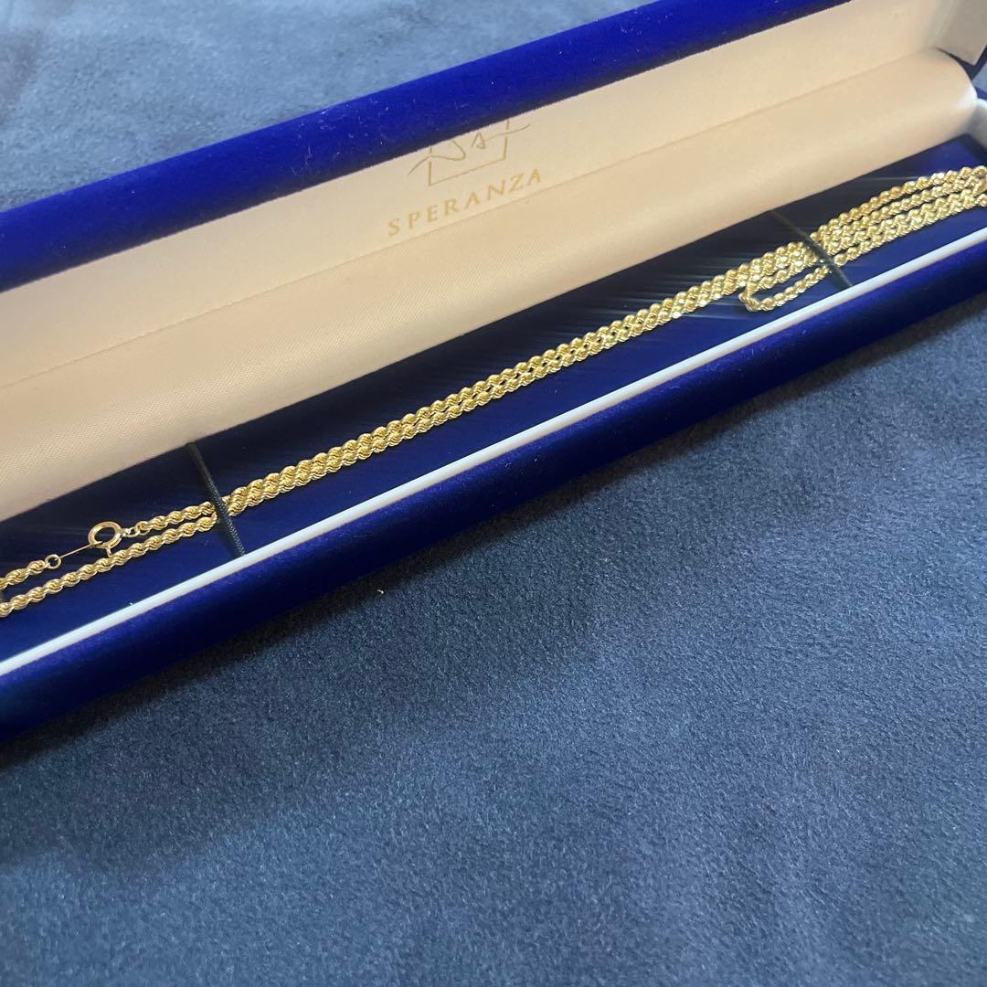 【保証書あり】Speranza 18k ロープネックレス