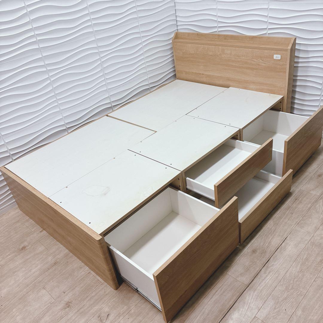 ◇NITORI◇ベッドフレーム◇収納付き◇セミダブル◇大阪兵庫京都奈良滋賀和歌山