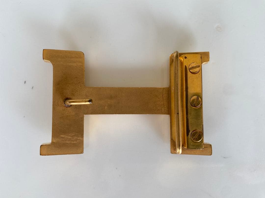 HERMESゴールド H型バックル