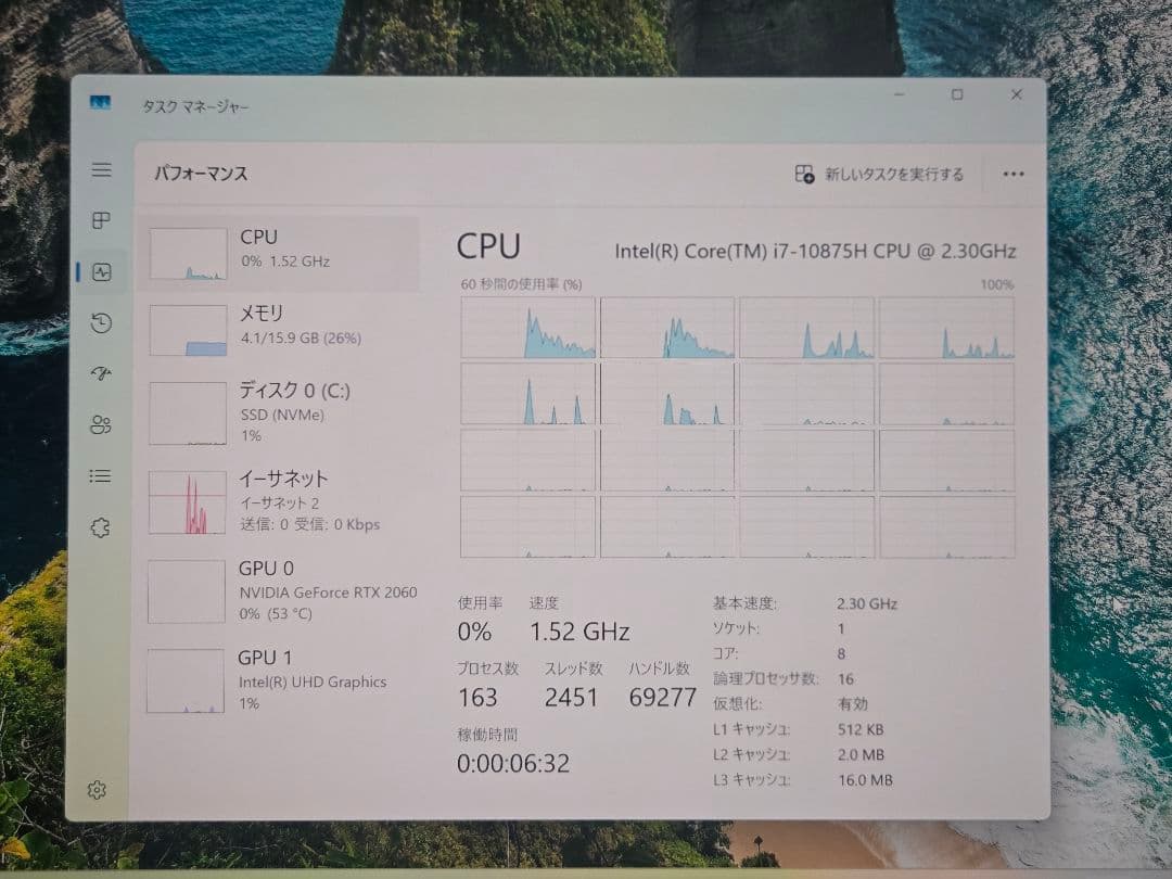 Windowsノート本体 GIGABYTE AERO 17 UHD i7-10875H RTX2060