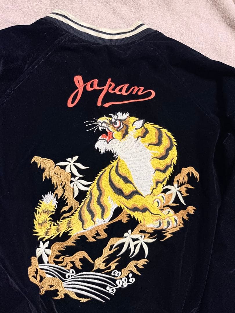 未使用近 別珍 NON STOCK 虎 鷹 日本限定 スカジャン vintage