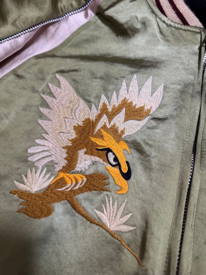 未使用近 別珍 NON STOCK 虎 鷹 日本限定 スカジャン vintage