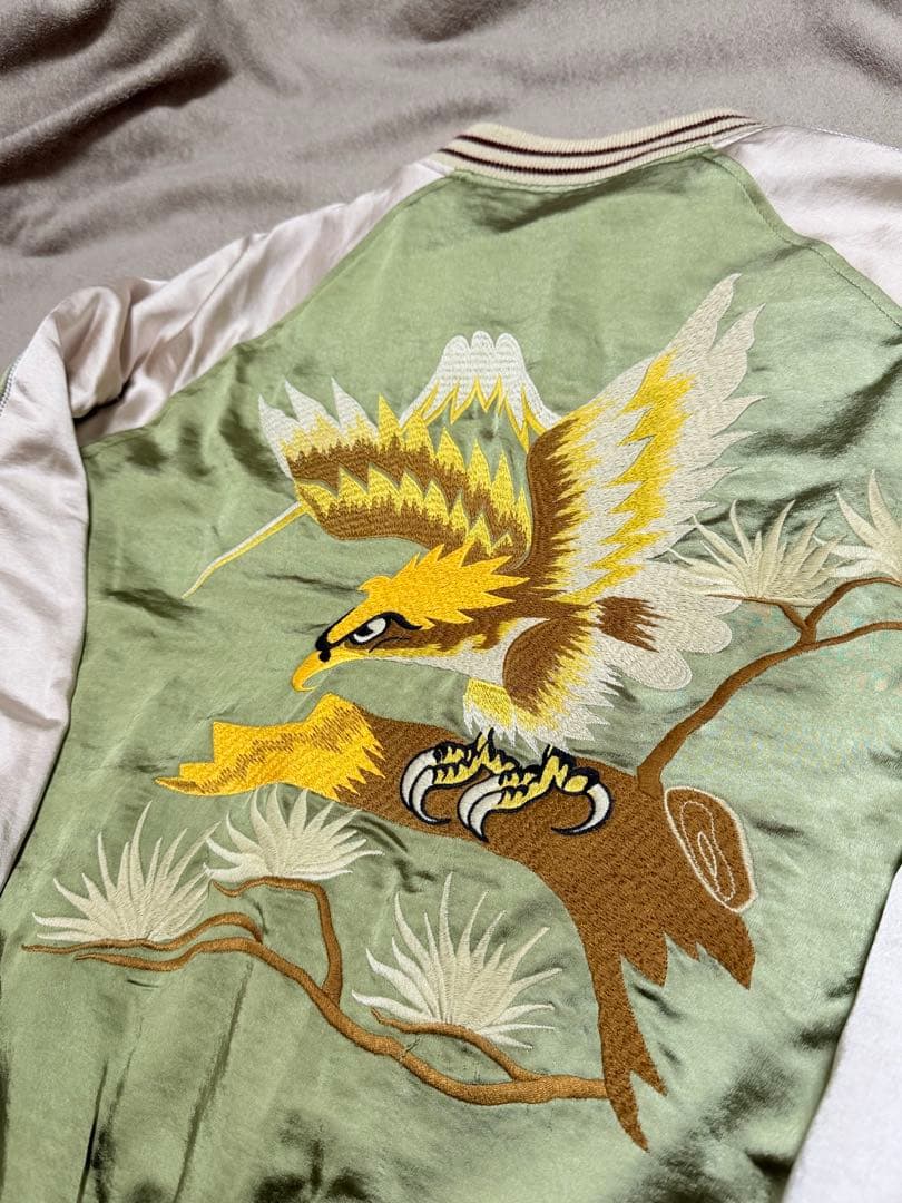 未使用近 別珍 NON STOCK 虎 鷹 日本限定 スカジャン vintage