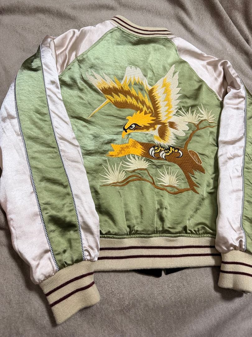 未使用近 別珍 NON STOCK 虎 鷹 日本限定 スカジャン vintage