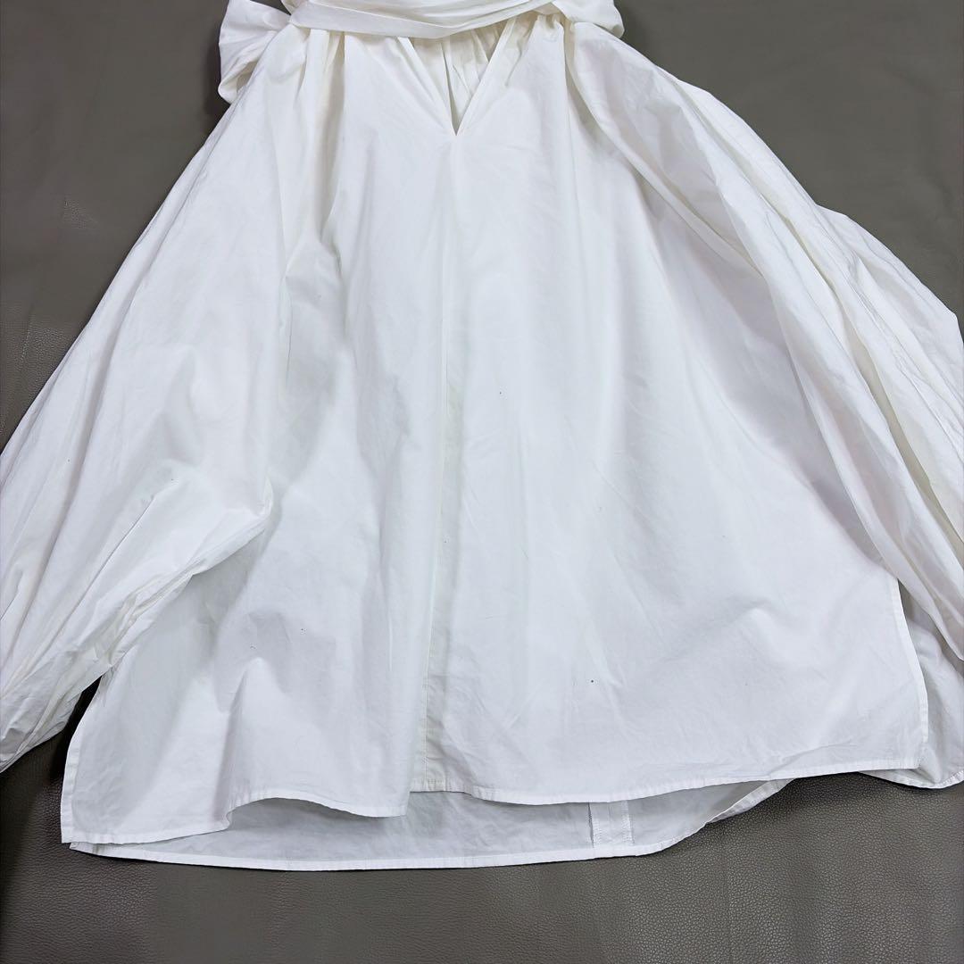 Whim Gazette ウィムガゼット ボウタイドルマンブラウス ホワイト Ｆ