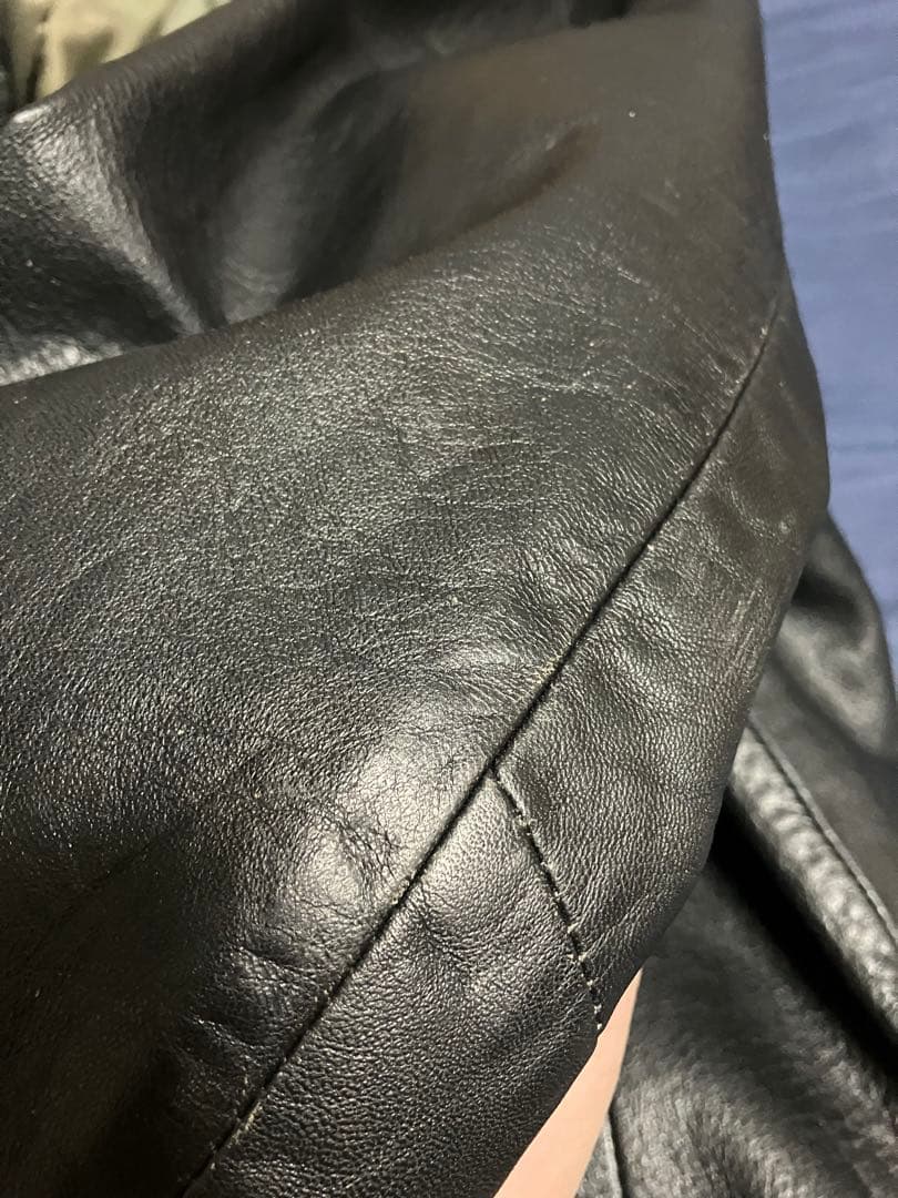 emporio armani 90s ラムレザーテーラードジャケット