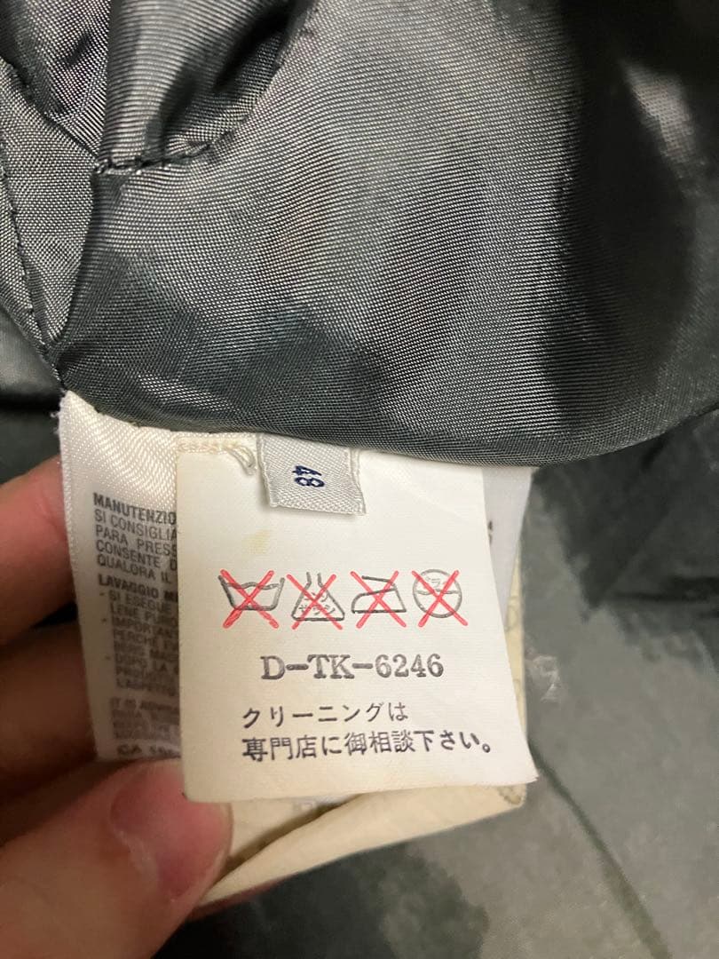 emporio armani 90s ラムレザーテーラードジャケット