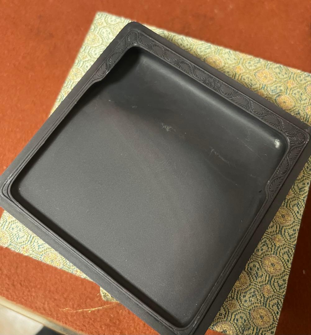 端渓硯　蓋付硯　元箱付