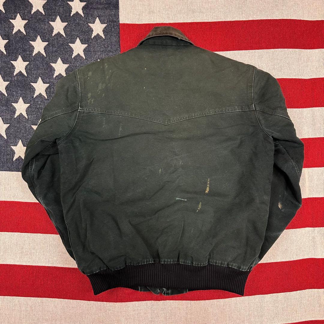 鬼雰囲気 ボロ カーハートJ13 BLK サンタフェジャケット ブラック 短丈