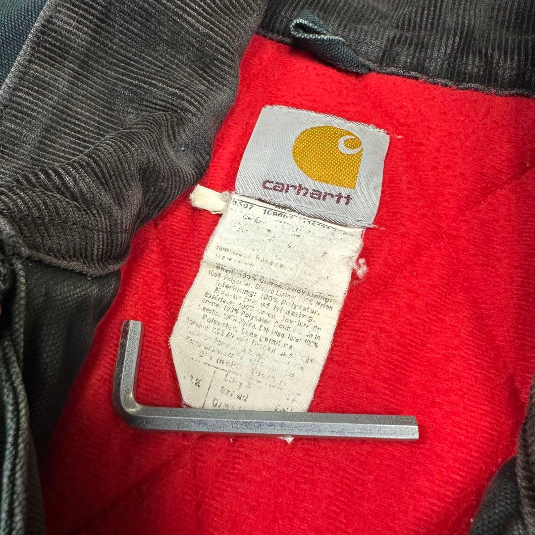 鬼雰囲気 ボロ カーハートJ13 BLK サンタフェジャケット ブラック 短丈