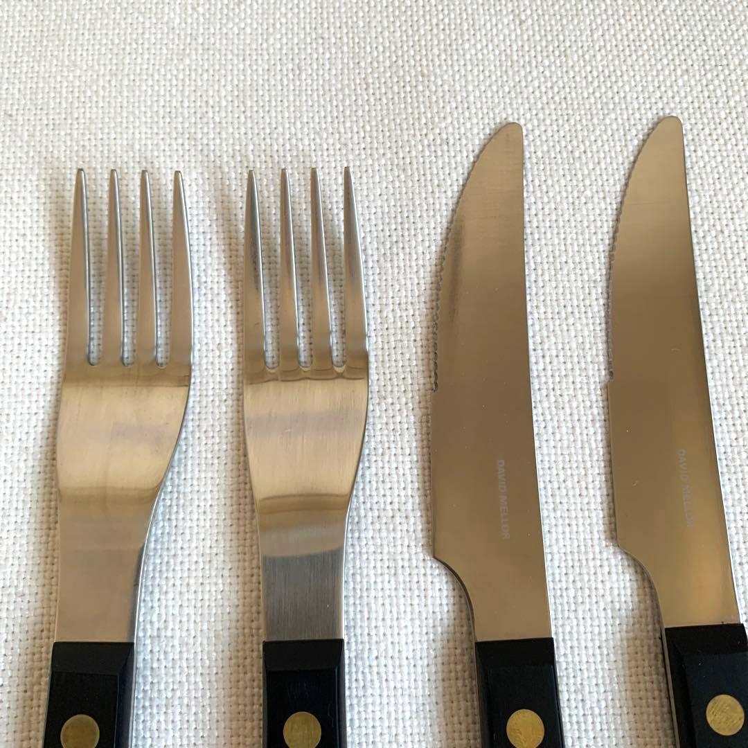 DAVID MELLOR プロヴァンサルブラック　ナイフフォーク