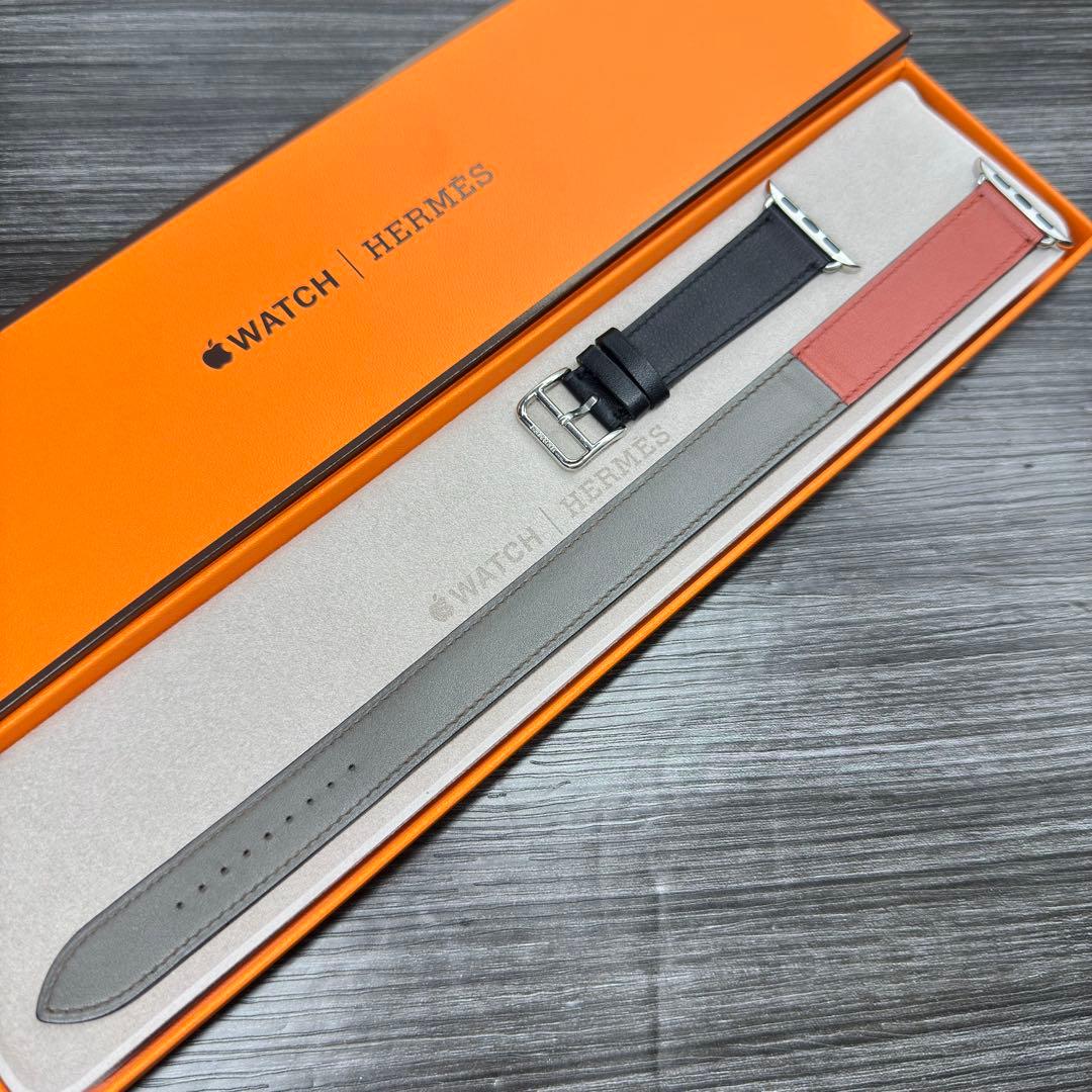 2863 ほぼ未使用　Apple Watch エルメス　ドゥブルトゥール　二重