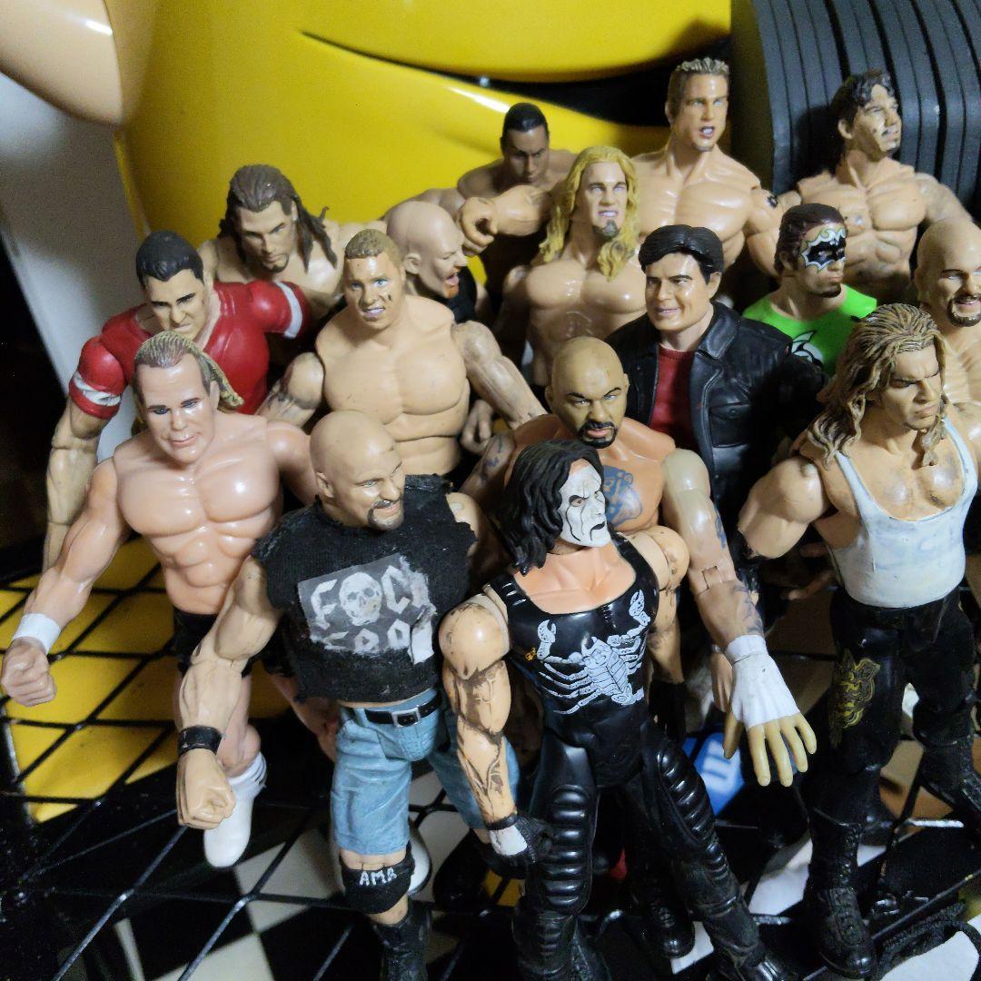 プロレス　フィギュア wwe wwf ロック　ストーンコールド