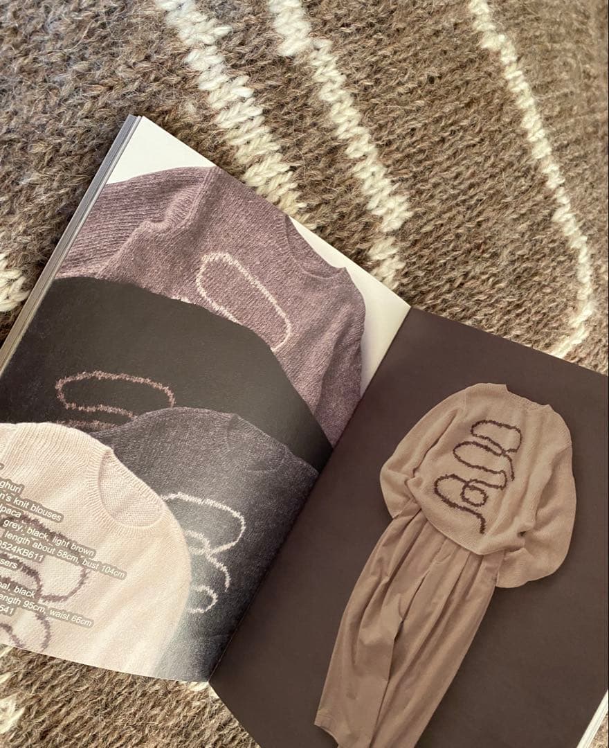 ババグーリ　手紬ぎアルパカお守りニット　2022冬　美品　ヨーガンレール