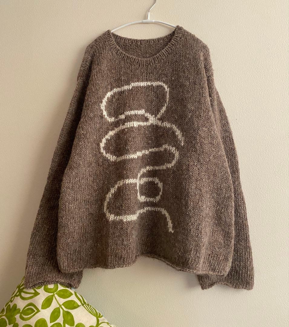 ババグーリ　手紬ぎアルパカお守りニット　2022冬　美品　ヨーガンレール