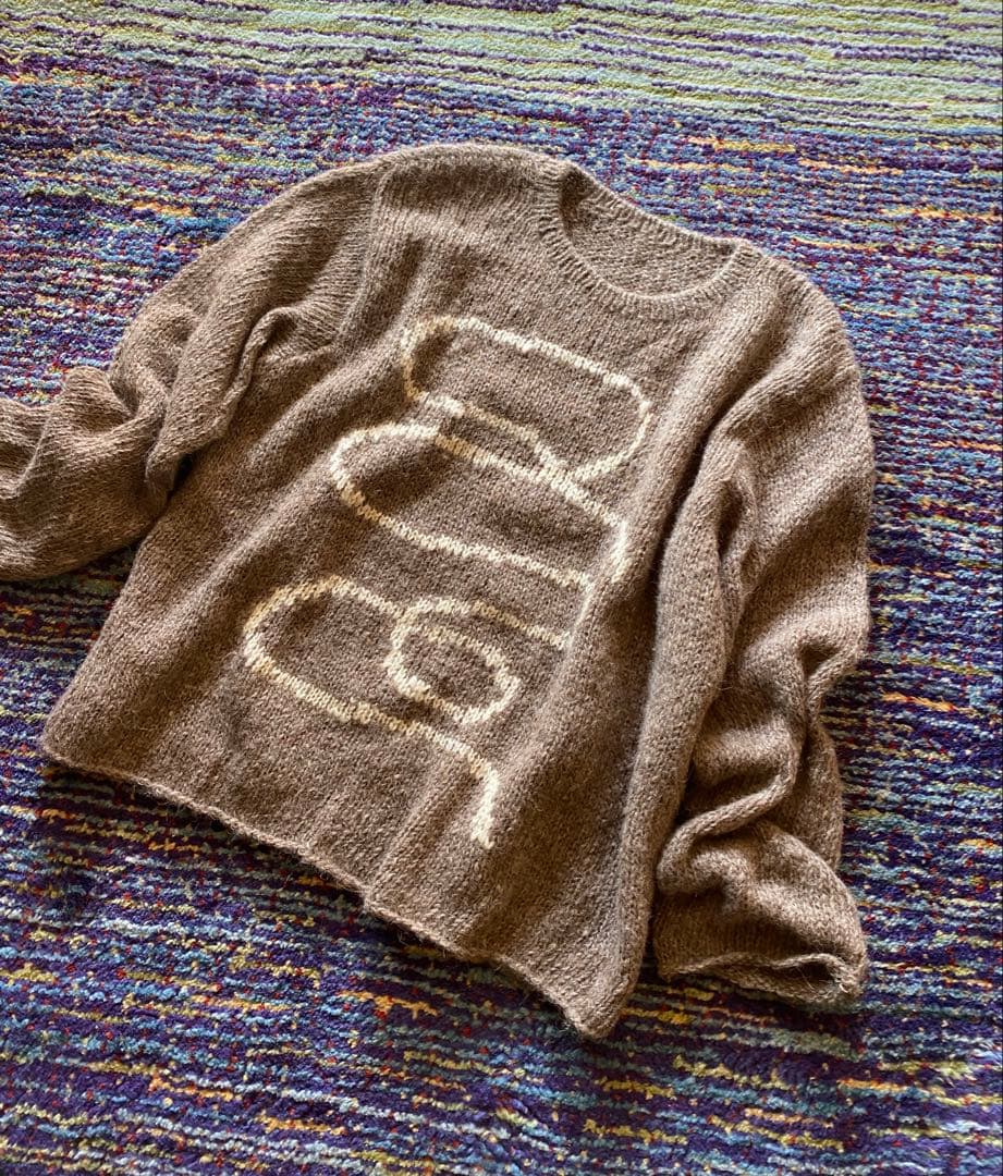 ババグーリ　手紬ぎアルパカお守りニット　2022冬　美品　ヨーガンレール