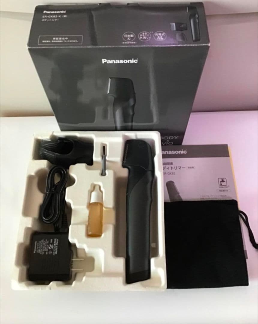 Panasonic ボディトリマー ER-GK82 黒　箱