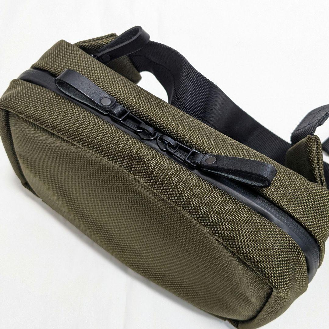 カワニシカバン　lauff​　ラフ　コーデュラ　カーキ　ボディバック　ナイロン