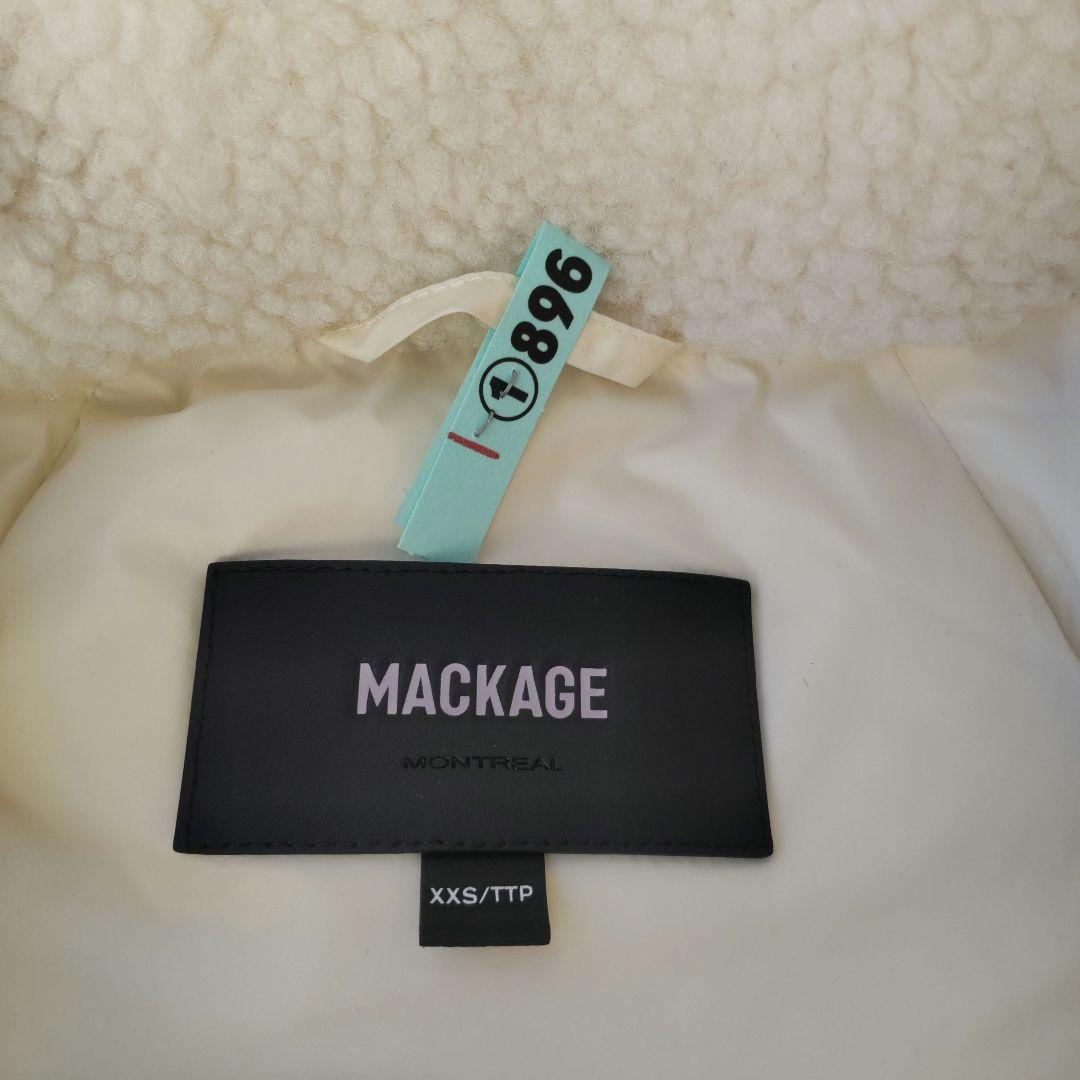 MACKAGE EDANA-TD ボア ダウンジャケット ホワイト XXS