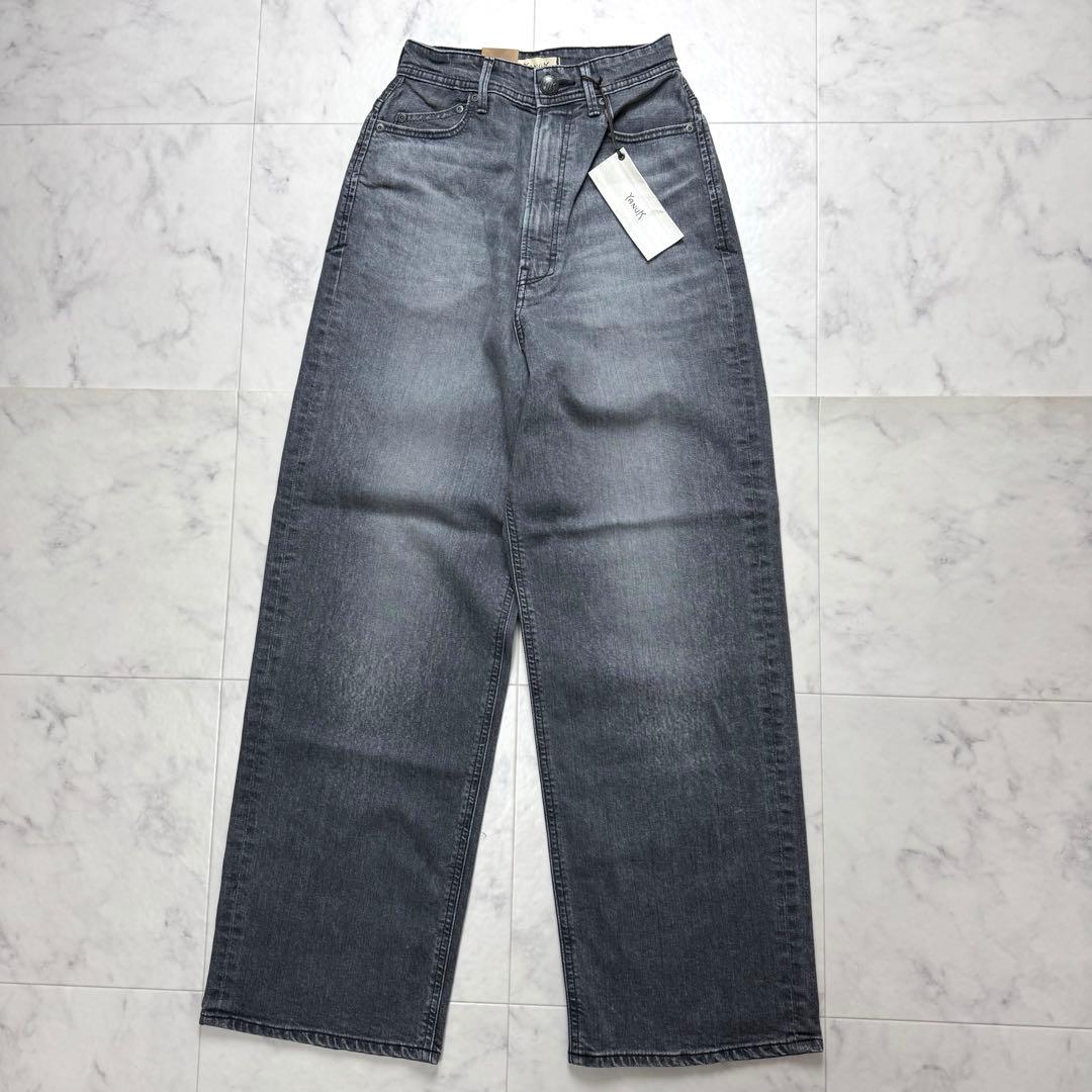 【新品タグ付き】 YANUK JOAN ハイウエストワイドストレートデニム 23