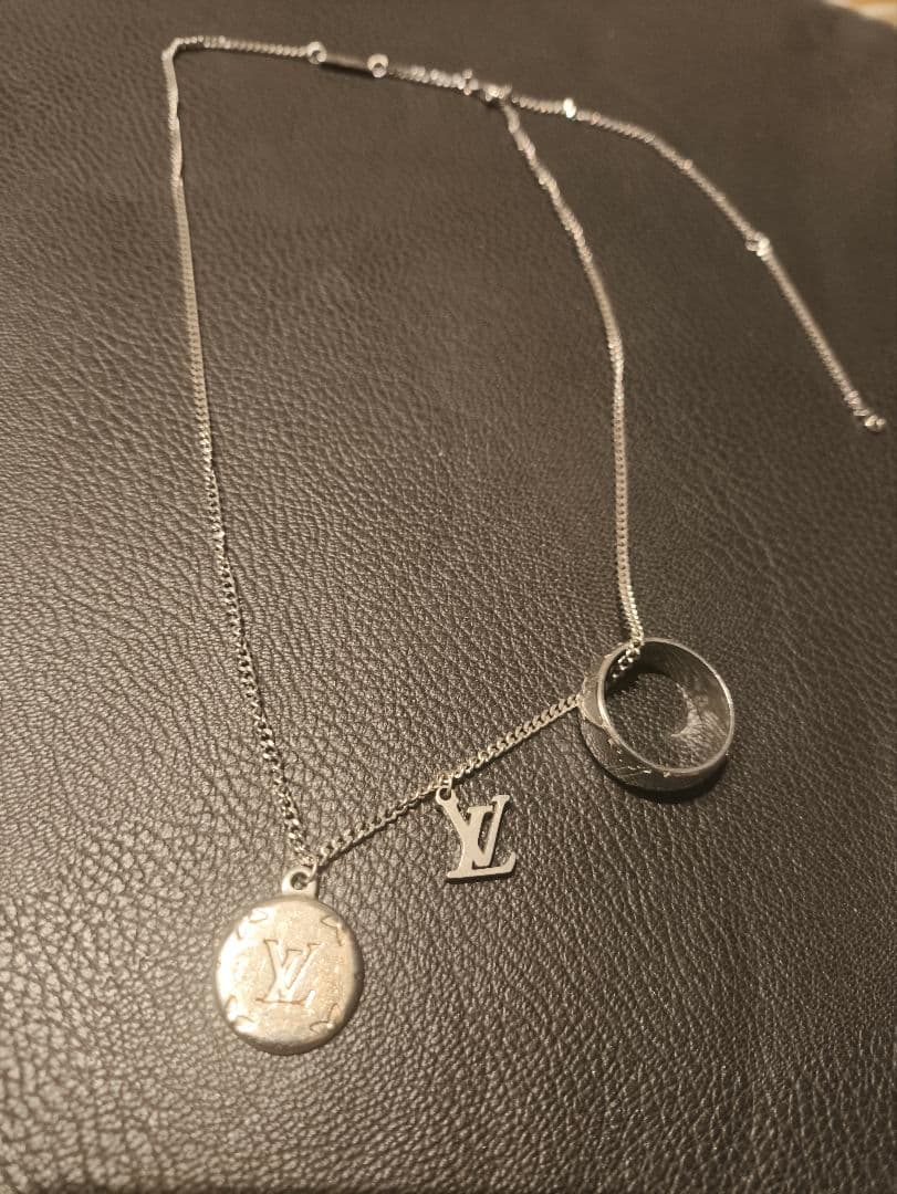 LOUIS VUITTON モノグラム 3連 リングネックレスM62485