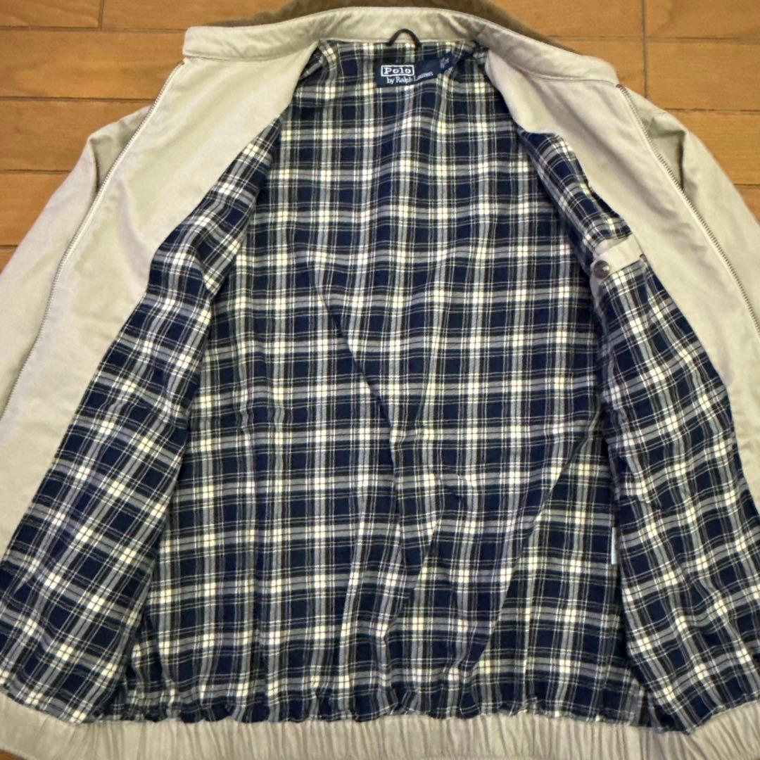 90s POLO RALPH LAUREN スイングトップ 襟コーデュロイ 裏地