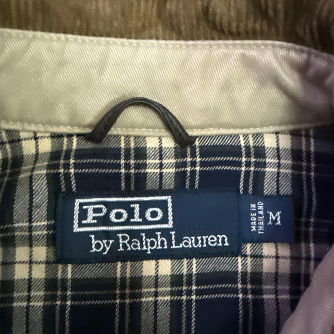 90s POLO RALPH LAUREN スイングトップ 襟コーデュロイ 裏地