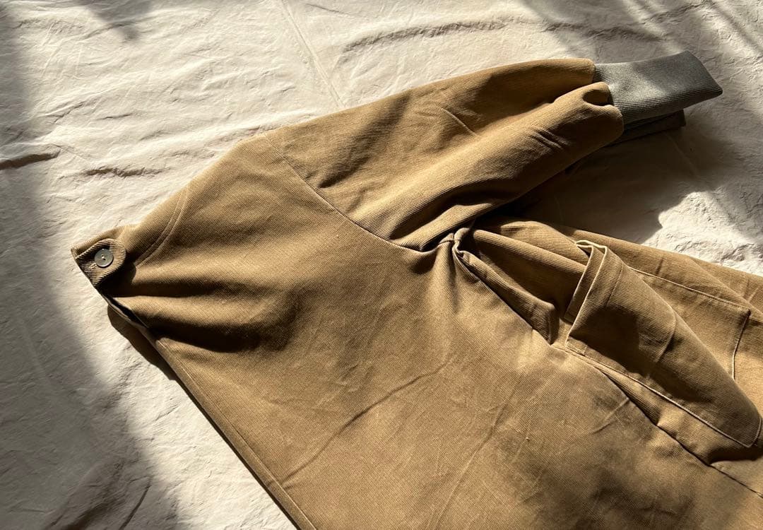 【さくらページ】シャツコーデュロイ＊アウター系かっぽう着ワンピース