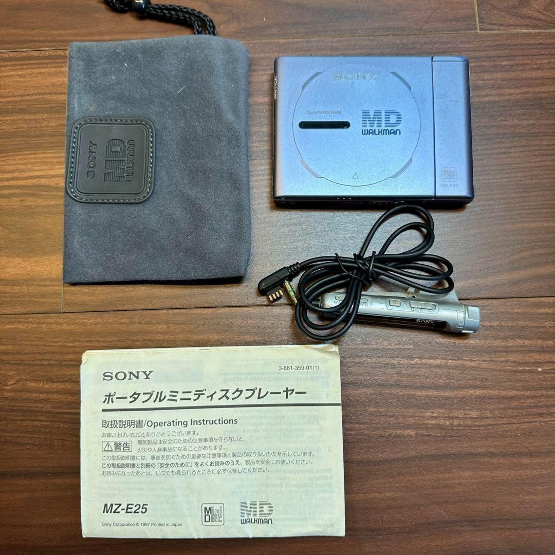 ポータブルプレーヤー SONY MZ-E25 MD Player 0355