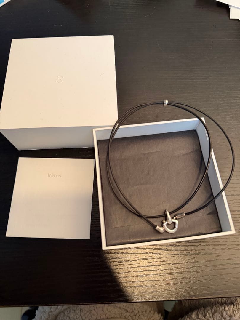 heres CETACEA LEATHER ネックレス　ヒアーズ 箱付き