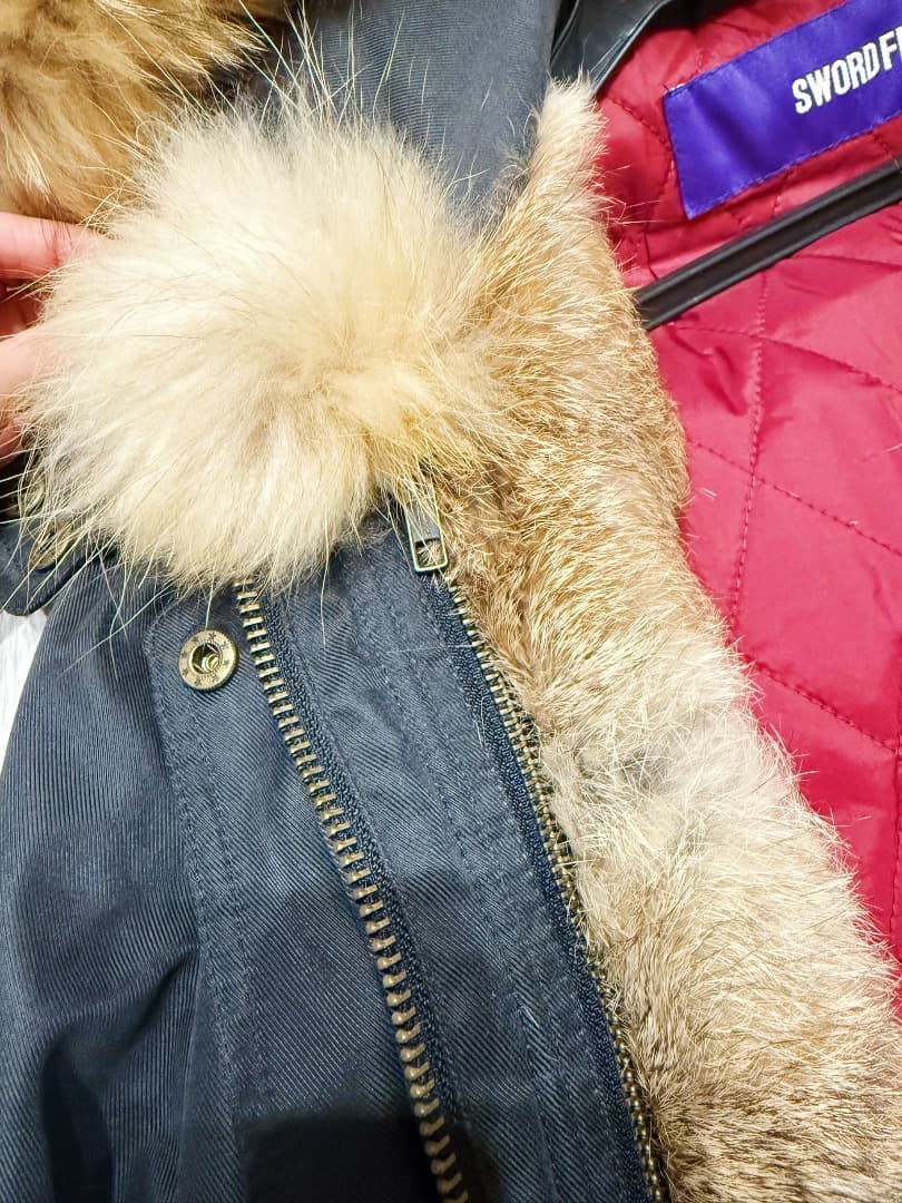 SWORD FISH ２WAY ロングモッズコート　ロングコート　リアルファー